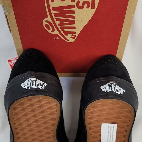 NEW 13 VANS hard to find ALL BLACK OLD SKOOL LACE UP SKATE SNEAKER 12 12.5 NWT - Picture 7 of 9